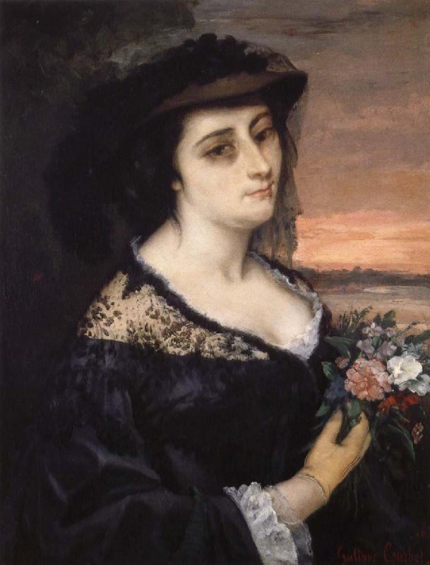 Gustave Courbet Portrait of Laure Borreau oil painting image